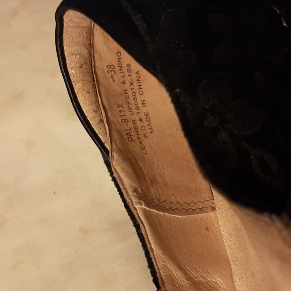 Alegria Mary Jane, Womens Shoes Size 38, Black Leather suede, jewel velcro strap - Picture 6 of 7